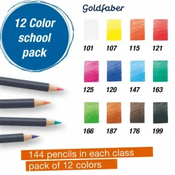 Faber-Castell Goldfaber Color Pencil Class Pack Set