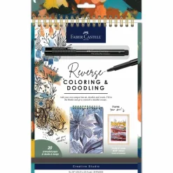 Faber-Castell Monochrome Reverse Coloring & Doodling Book