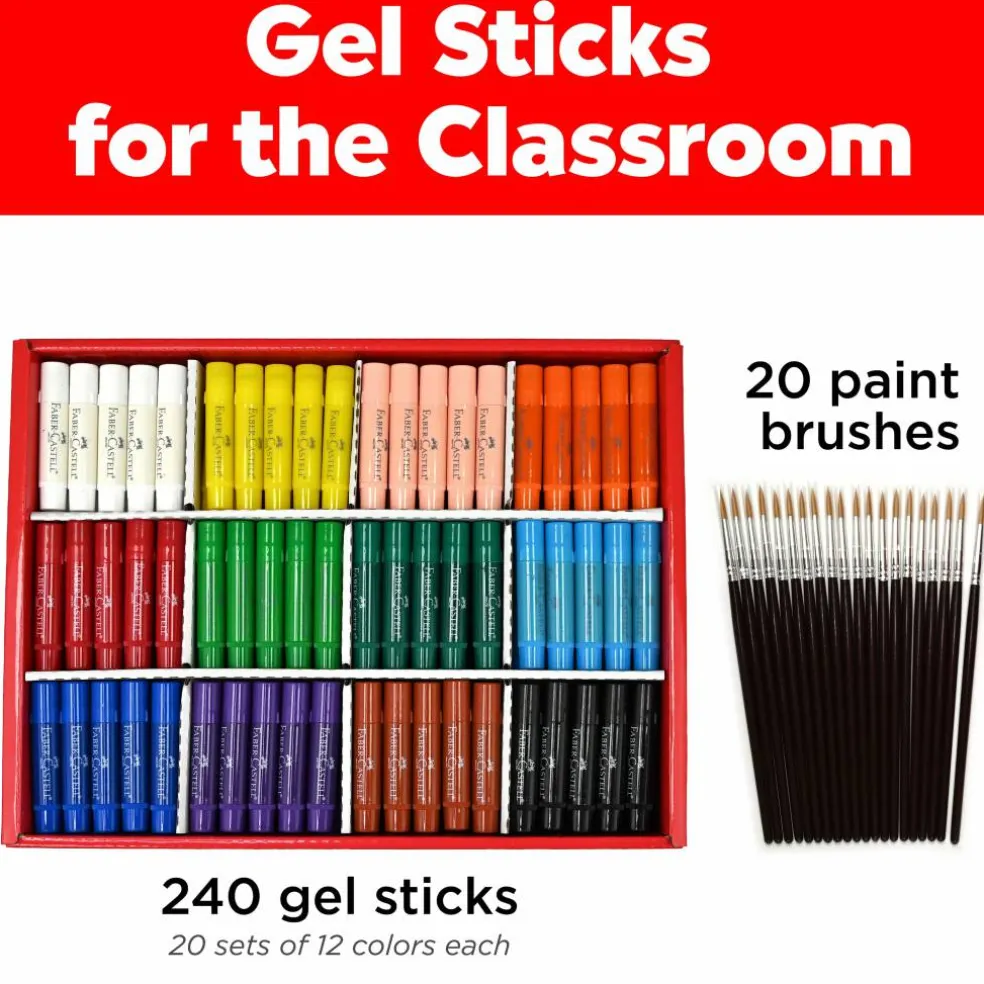 Faber-Castell® 240-Piece Gel Stick School Pack