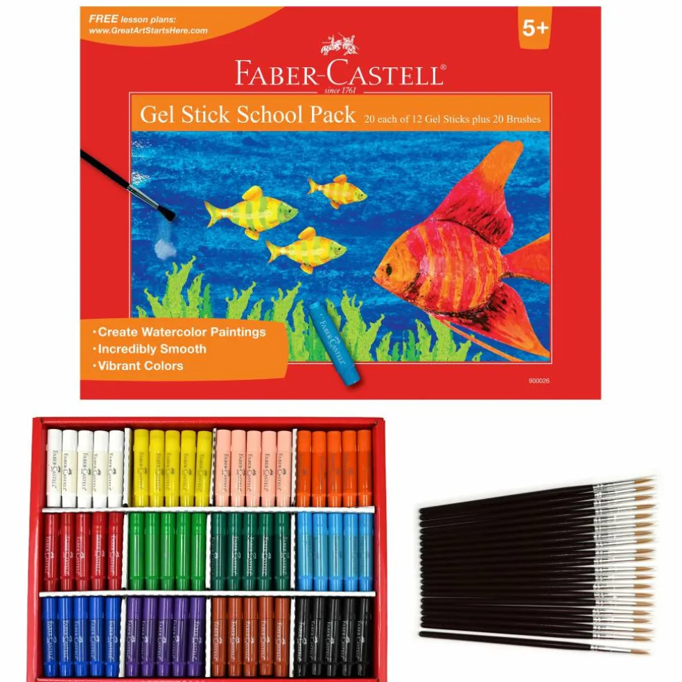 Faber-Castell® 240-Piece Gel Stick School Pack