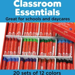 Faber-Castell® 240-Piece Jumbo Beeswax Crayons School Pack