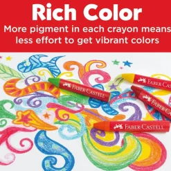 Faber-Castell® 240-Piece Jumbo Beeswax Crayons School Pack