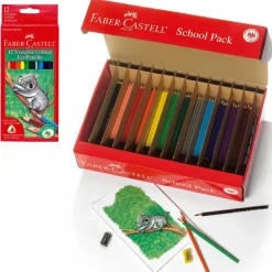 Faber-Castell® 240-Piece Triangular Colored EcoPencils School Pack