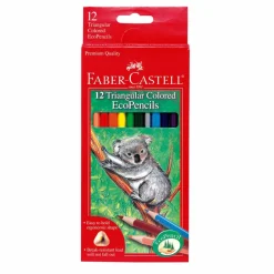 Faber-Castell® 240-Piece Triangular Colored EcoPencils School Pack