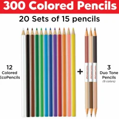 Faber-Castell® 300-Piece World Colors Pencil School Pack