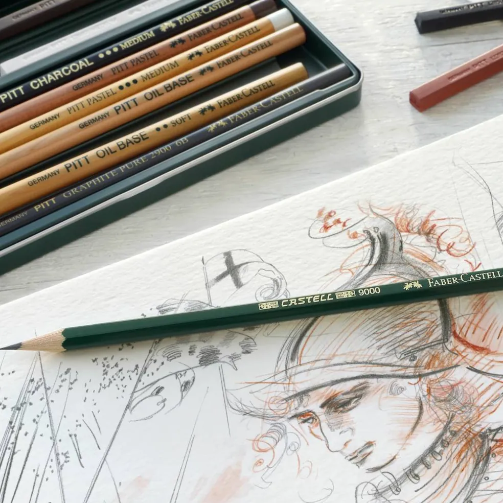 Faber-Castell Pitt 21 Color Monochrome Pencil Set