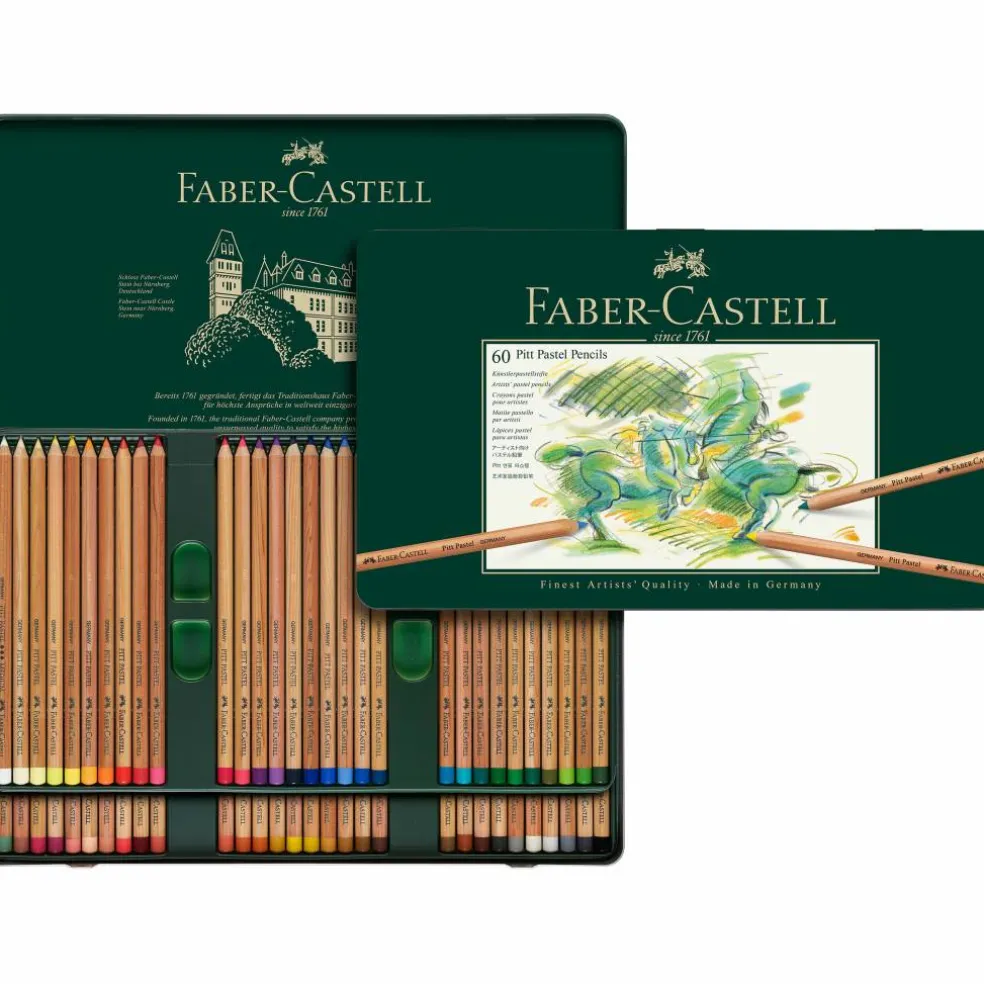 Faber-Castell Pitt 60 Color Pastel Pencil Set