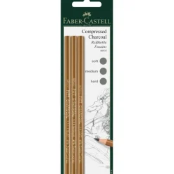 Faber-Castell® Pitt® Compressed Charcoal Pencil Set
