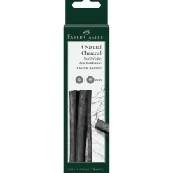 Faber-Castell® Pitt® Natural Willow Charcoal, 4ct.