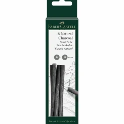 Faber-Castell® Pitt® Natural Willow Charcoal, 6ct.