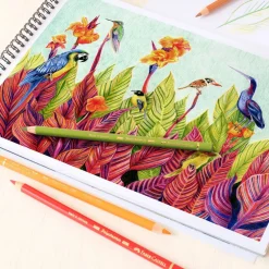 Faber-Castell Polychromos 120 Color Colored Pencil Set in Wood Case