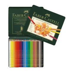 Faber-CastellĀ® PolychromosĀ® 24 Colored Pencil Tin Set