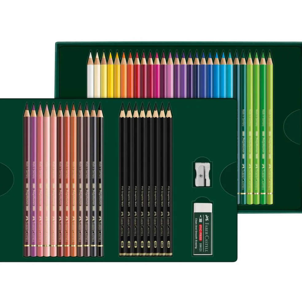 Faber-Castell Polychromos & Graphite Matte 48-Piece Gift Set