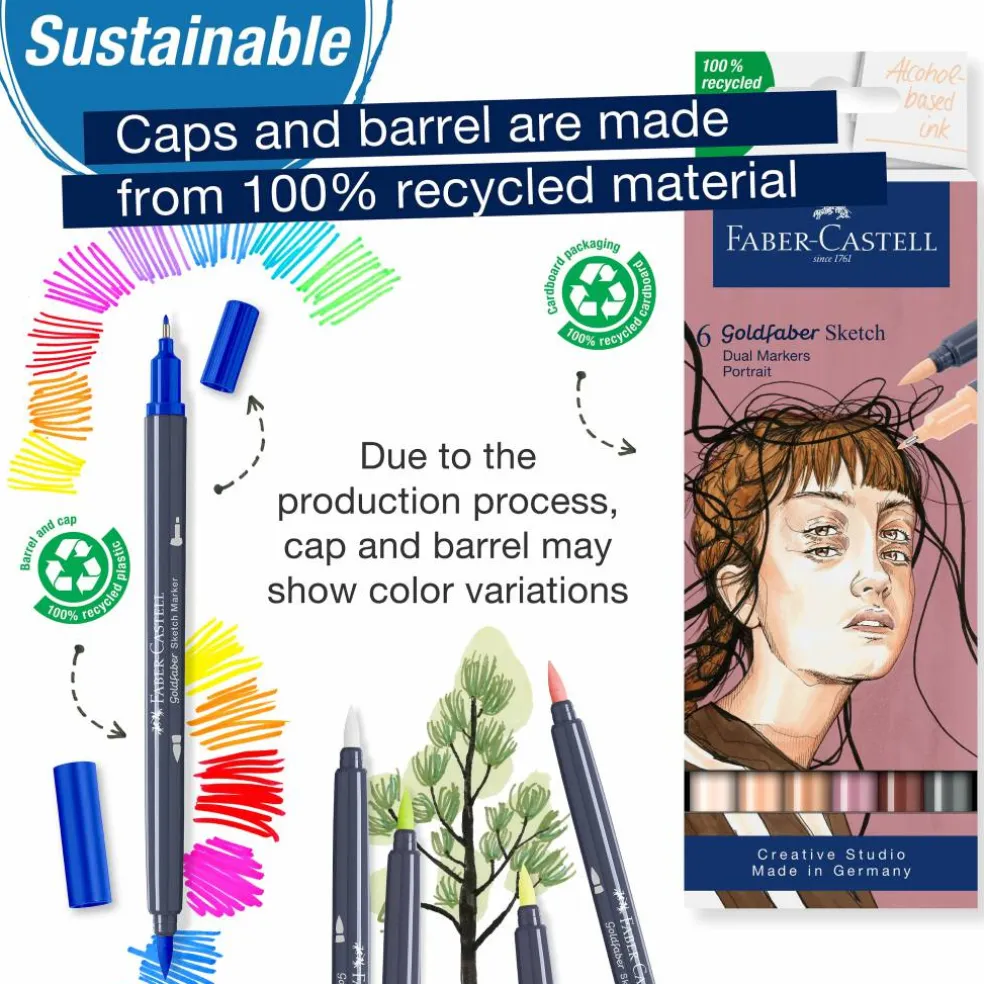 Faber-Castell® Portrait Goldfaber Sketch Markers