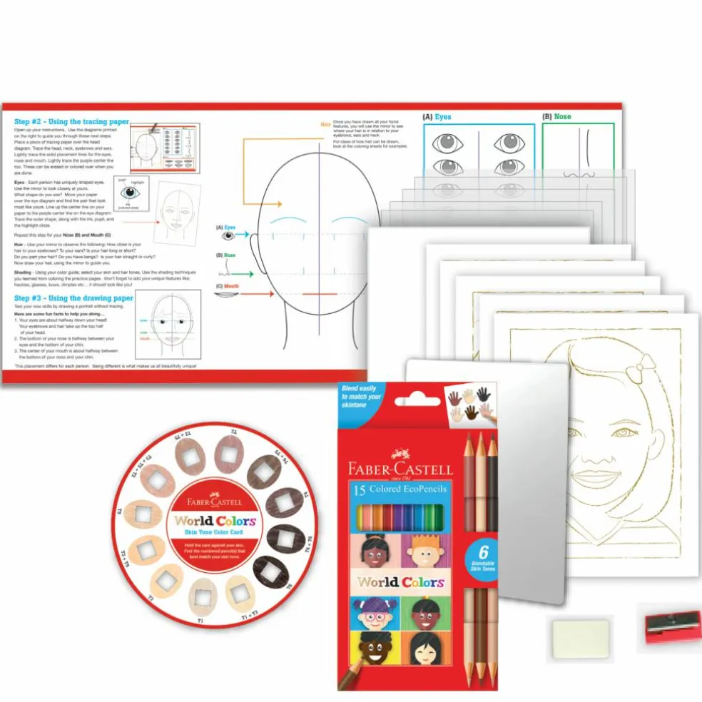 Faber-Castell® World Colors How to Draw Faces Set
