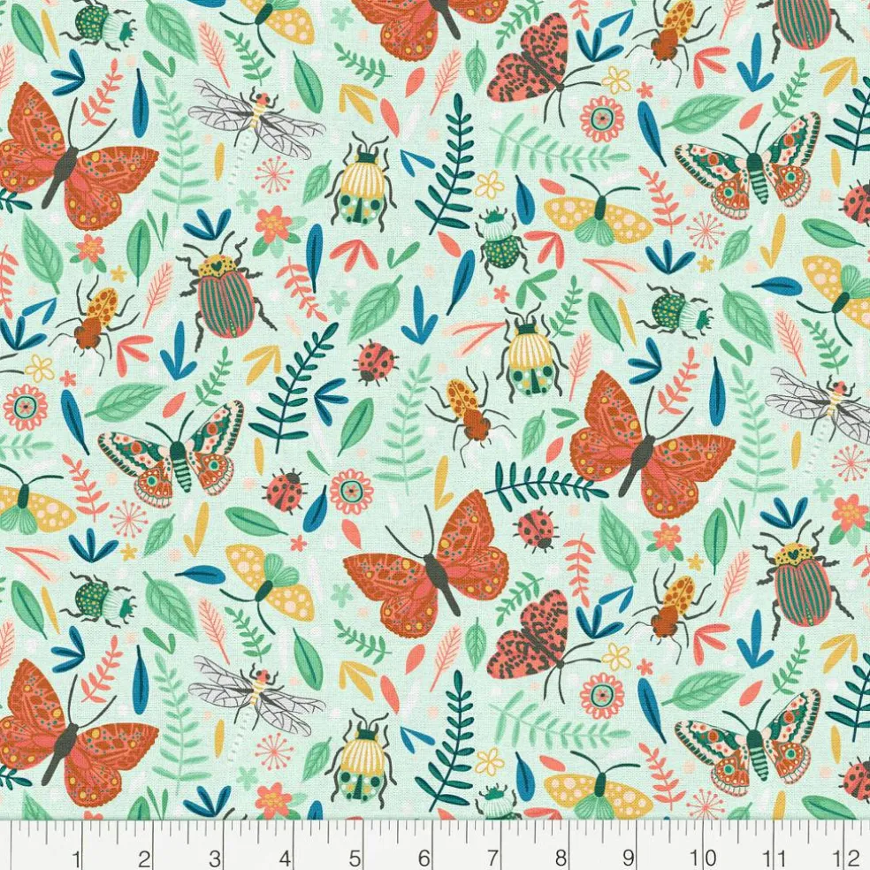 Fabric Editions Butterfly Garden Cotton Fabric