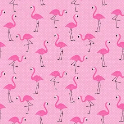 Fabric Editions Pink Flamingo Cotton Fabric