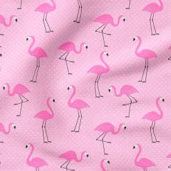 Fabric Editions Pink Flamingo Cotton Fabric
