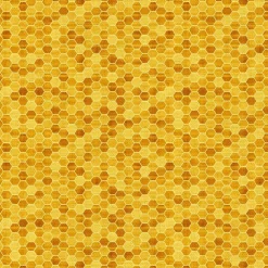 Fabric Editions Yellow Honeycomb Cotton Fabric