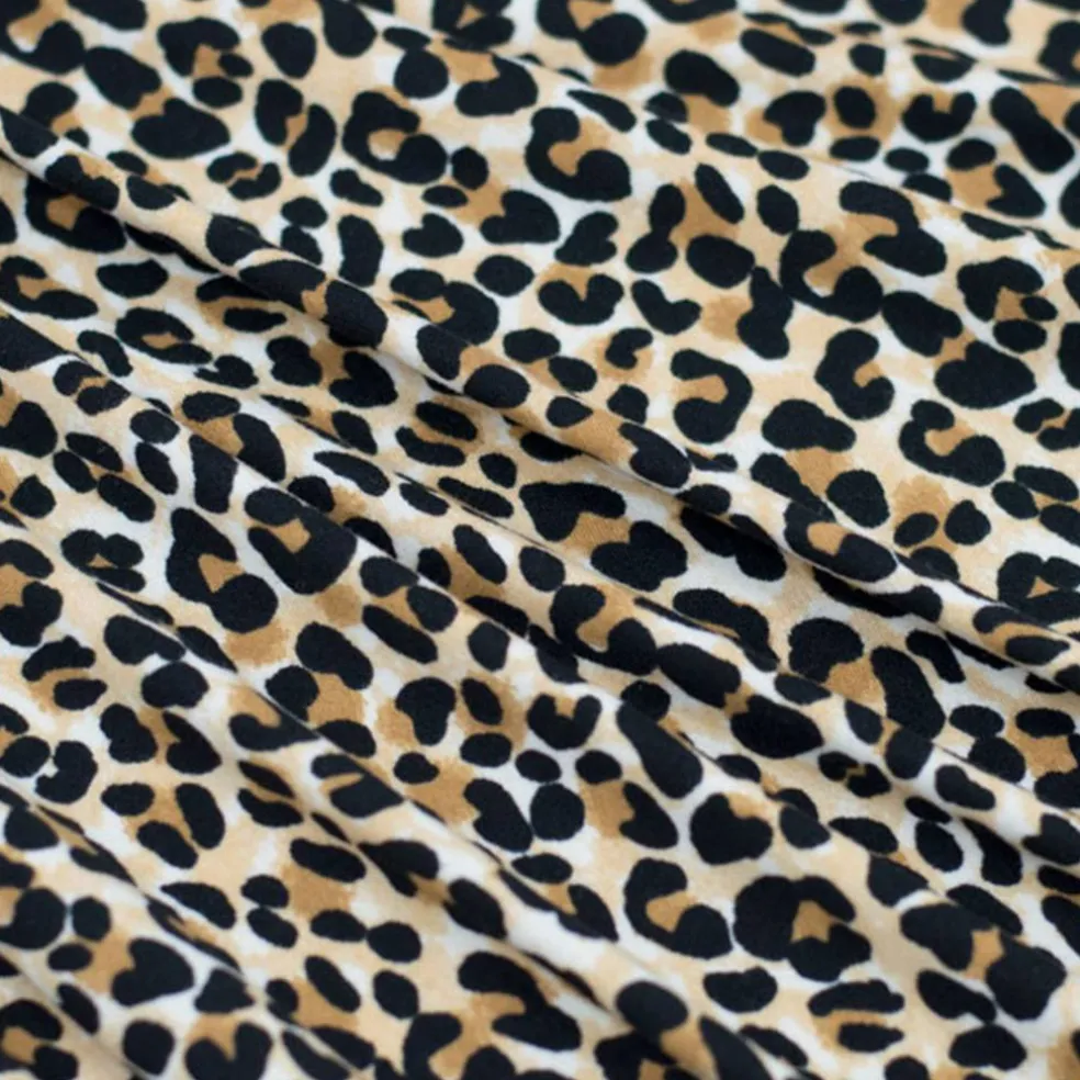 Fabric Merchants Leopard Print Double Brushed Stretch Fabric