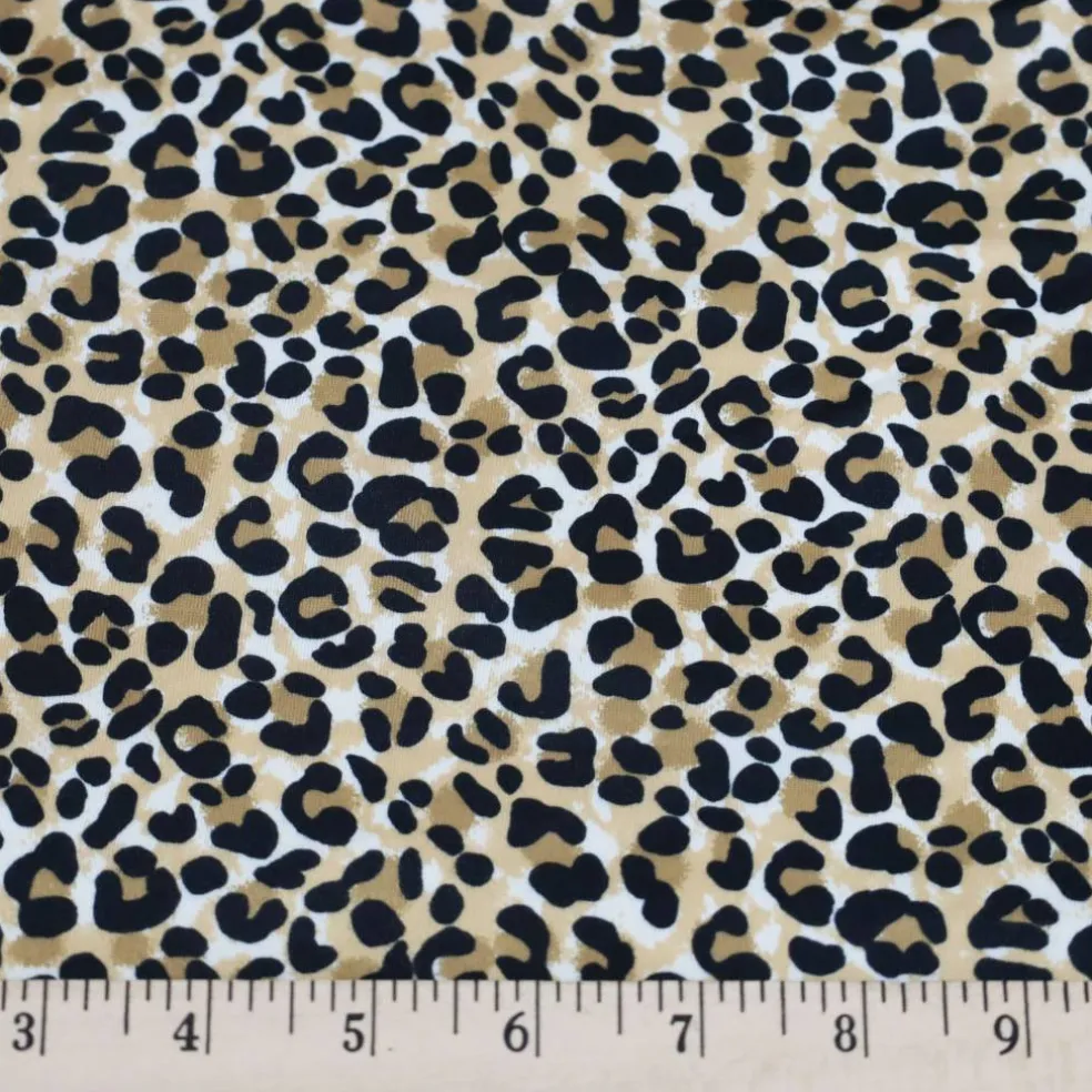 Fabric Merchants Leopard Print Double Brushed Stretch Fabric