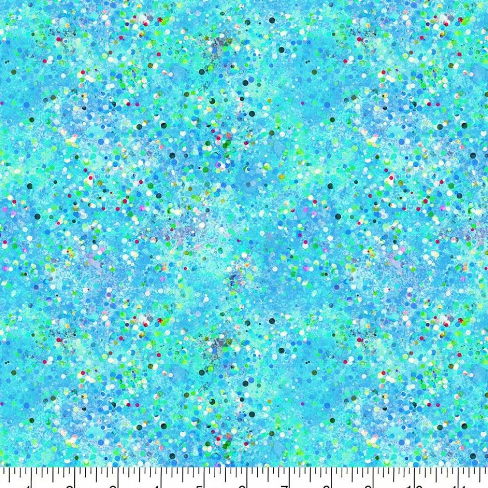 Fabric Traditions Blue Confetti Cotton Quilting Fabric