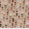 Fabric Traditions Coffee Cups Cotton Fabric