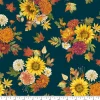 Fabric Traditions Fall Flowers Cotton Quilting Fabric