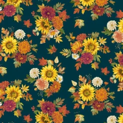 Fabric Traditions Fall Flowers Cotton Quilting Fabric