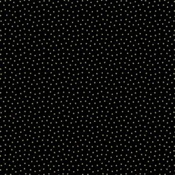 Fabric Traditions Gold Glitter Stars on Black Cotton Quilting Fabric