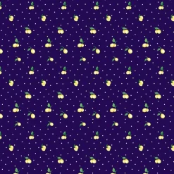 Fabric Traditions Lemon Toss on Navy Cotton Quilting Fabric