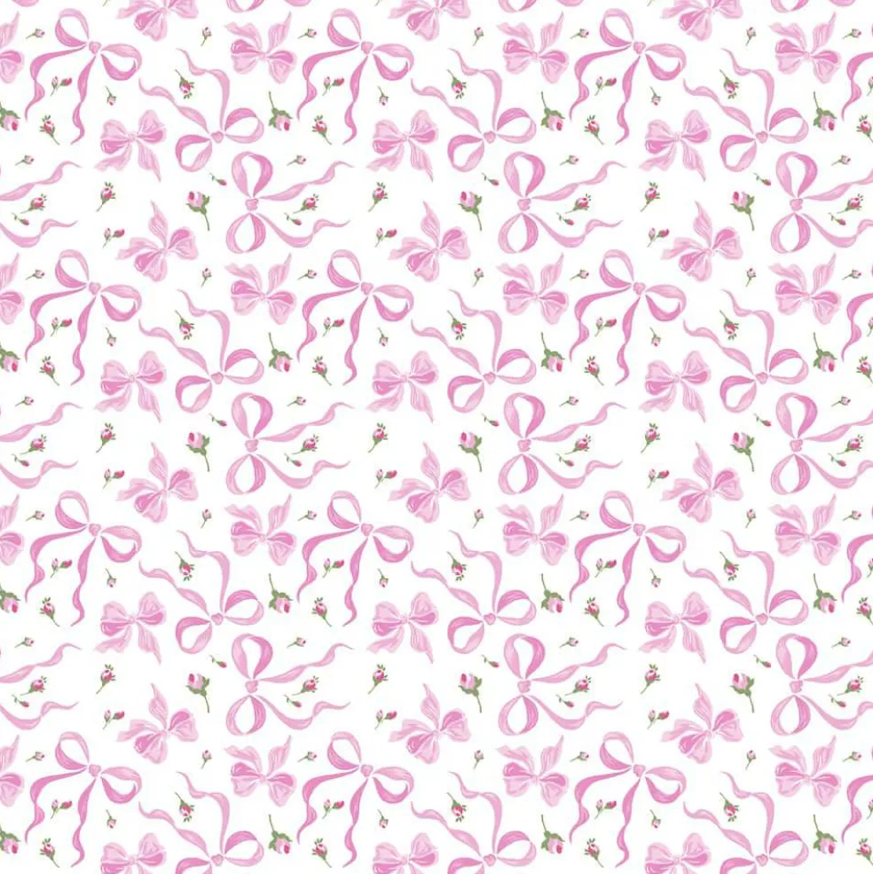 Fabric Traditions Pink Bows Cotton Quilting Fabric