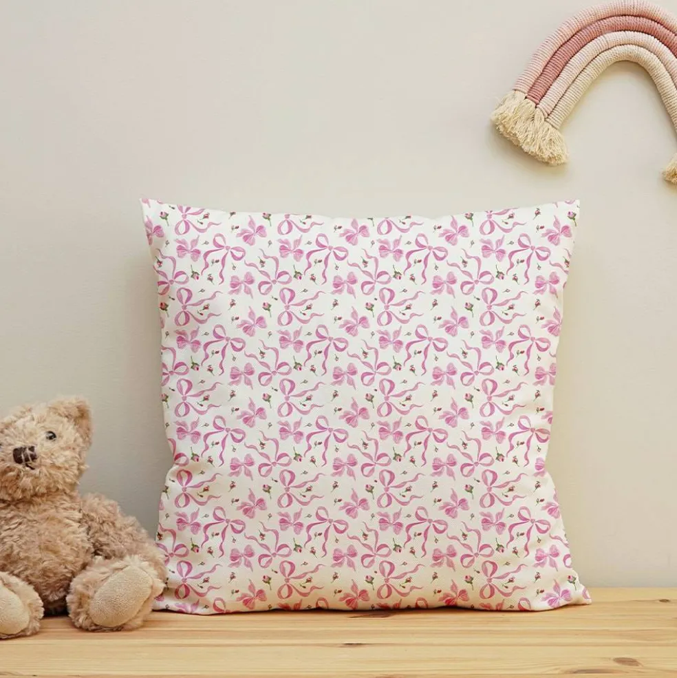 Fabric Traditions Pink Bows Cotton Quilting Fabric