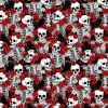 Fabric Traditions Roses & Skeletons Cotton Quilting Fabric