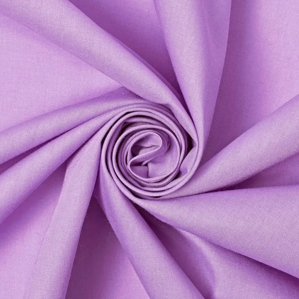 Fabric Wholesale Direct Solid Lightweight Cotton Polyester Blend Broadcloth Fabric