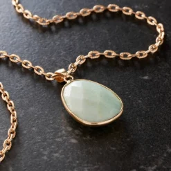 Faceted Amazonite Teardrop Pendant by Bead Landing™