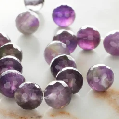 Faceted Amethyst Round Beads, 8mm by Bead Landing™