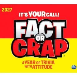 Fact or Crap | 2027 6 x 5 Inch Daily Desktop Box Calendar | New Page Every Day