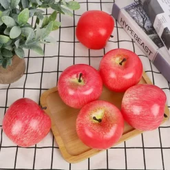 Fake Fruit Artificial Apples, Set of 6