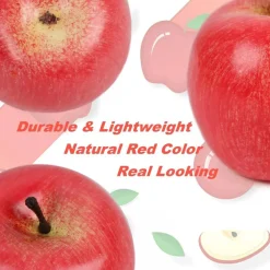 Fake Fruit Artificial Apples, Set of 12