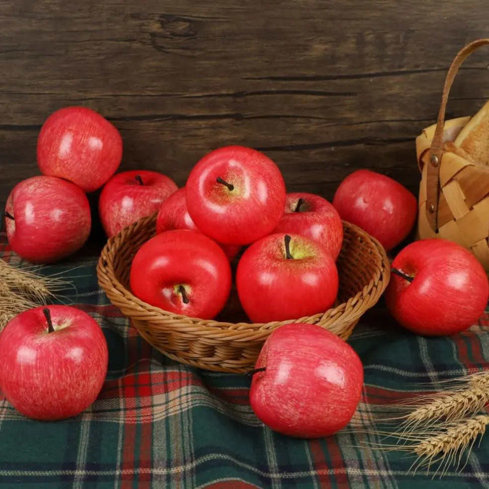 Fake Fruit Artificial Apples, Set of 12