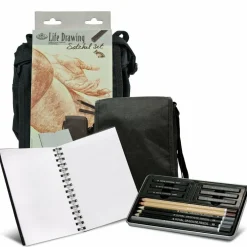 FA-302 | Life Drawing 15pc Travel Art Satchel Set