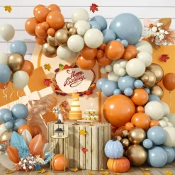 Fall Autumn Balloon Arch Kit, Thanksgiving Themed Party Decorations