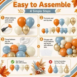 Fall Autumn Balloon Arch Kit, Thanksgiving Themed Party Decorations