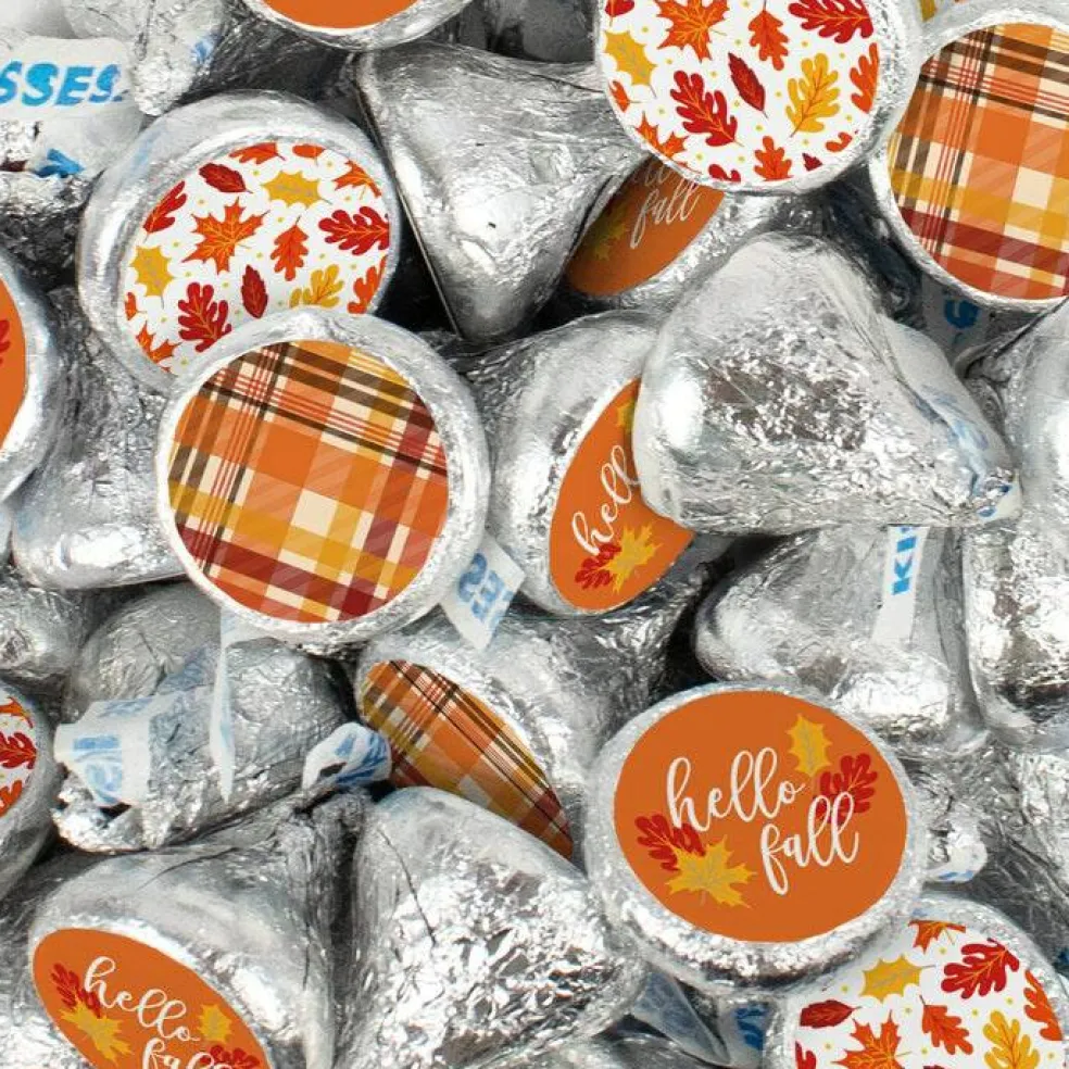 Fall Candy Party Favors Chocolate Hershey's Kisses Hello Fall