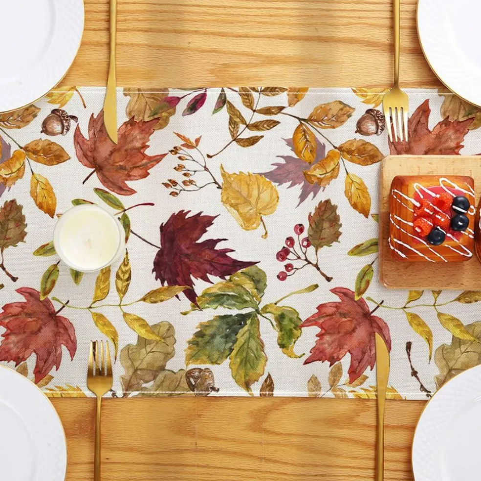 Fall Decorations for Home, Fall Maple Leaves Table Runner