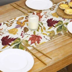 Fall Decorations for Home, Fall Maple Leaves Table Runner