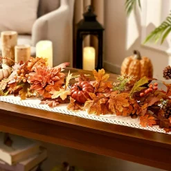 Fall Decorations for Home, Fall Garland for Mantle,Fall Garland with Lights