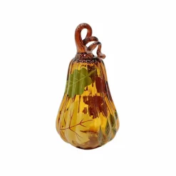 9" Fall Foliage Glass Pumpkin Tabletop Décor by Ashland®