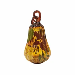 9" Fall Foliage Glass Pumpkin Tabletop Décor by Ashland®